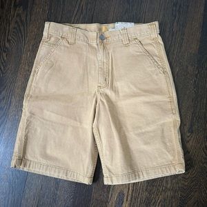 CARHARTT Men’s 32 Relaxed Fit Rugged Flex Rigby Shorts 10” Inseam Khaki